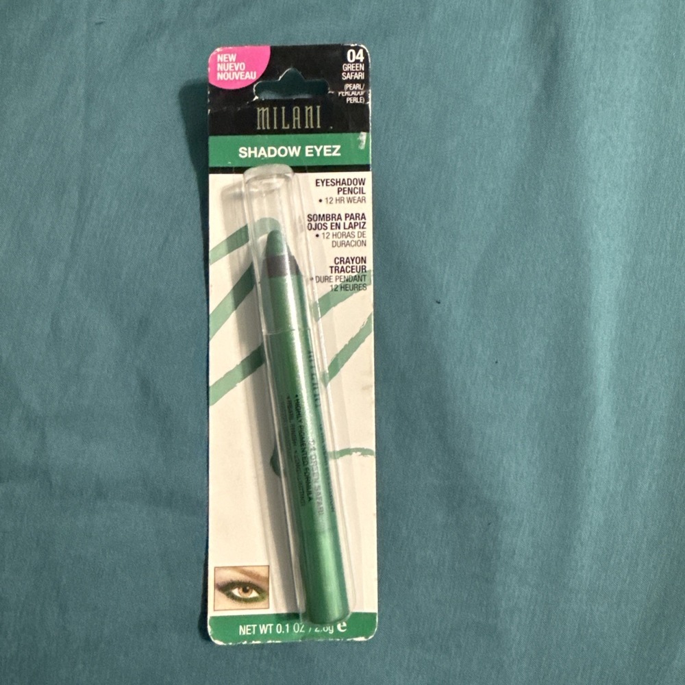 Milani Shadow Eyez Eyeshadow Pencil 04 GREEN SAFARI 0.1oz NEW